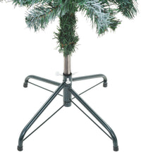 Weihnachtsbaum Gefrostet mit Beleuchtung Kugeln Zapfen 150 cm
