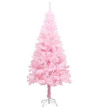 Künstlicher Weihnachtsbaum mit Beleuchtung & Kugeln Rosa 120cm