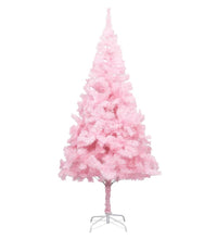 Künstlicher Weihnachtsbaum mit Beleuchtung & Kugeln Rosa 210cm