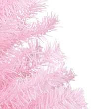 Künstlicher Weihnachtsbaum mit Beleuchtung & Kugeln Rosa 240cm