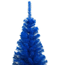 Künstlicher Weihnachtsbaum Beleuchtung & Kugeln Blau 120 cm