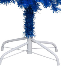Künstlicher Weihnachtsbaum Beleuchtung & Kugeln Blau 150 cm