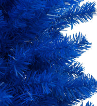 Künstlicher Weihnachtsbaum Beleuchtung & Kugeln Blau 240 cm