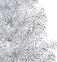 Künstlicher Weihnachtsbaum Beleuchtung & Kugeln Silber 240 cm