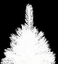 Künstlicher Weihnachtsbaum mit Beleuchtung & Kugeln Weiß 240 cm
