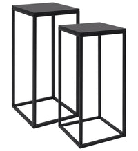 Beistelltische 2 Stk. Schwarz Stahl