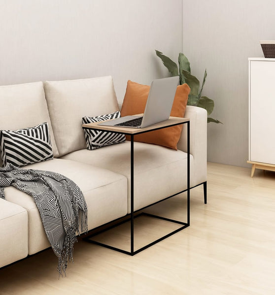 Beistelltisch Schwarz 55x35x66 cm Holzwerkstoff