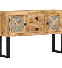 Sideboard 110x30x74 cm Raues Mangoholz