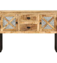 Sideboard 110x30x74 cm Raues Mangoholz