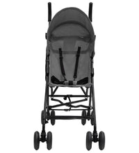 Kinderwagen Hellgrau und Schwarz Stahl