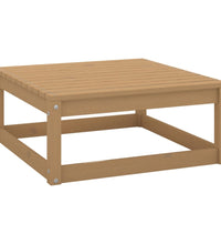 10-tlg. Garten-Lounge-Set mit Kissen Honigbraun Massivholz