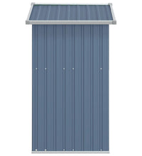 Geräteschuppen Grau 126x97,5x177 cm Verzinkter Stahl