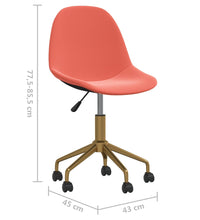 Esszimmerstühle 2 Stk. Drehbar Rosa Samt