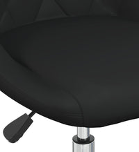 Esszimmerstühle 2 Stk. Drehbar Schwarz Kunstleder