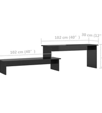 TV-Schrank Hochglanz-Schwarz 180x30x43 cm Holzwerkstoff