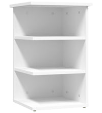 Beistellregal Weiß 35x35x55 cm Holzwerkstoff