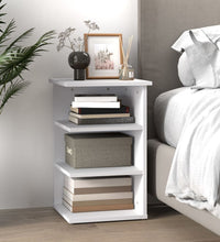 Beistellregal Weiß 35x35x55 cm Holzwerkstoff