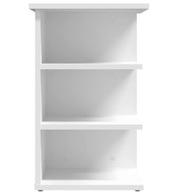 Beistellregal Weiß 35x35x55 cm Holzwerkstoff