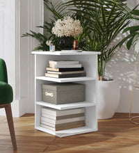 Beistellregal Weiß 35x35x55 cm Holzwerkstoff