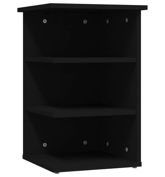 Beistellregal Schwarz 35x35x55 cm Holzwerkstoff