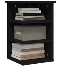 Beistellregal Schwarz 35x35x55 cm Holzwerkstoff