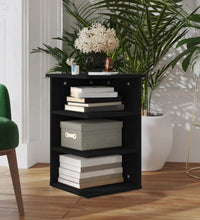 Beistellregal Schwarz 35x35x55 cm Holzwerkstoff