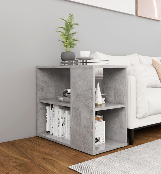 Beistelltisch Betongrau 60x30x50 cm Holzwerkstoff