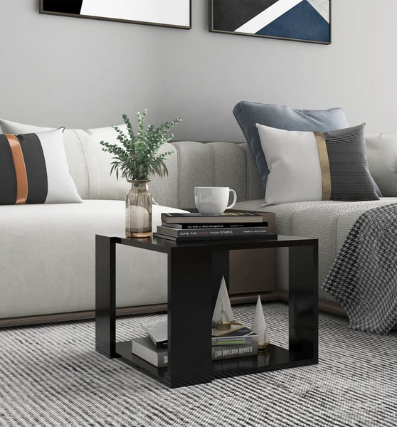 Couchtisch Schwarz 40x40x30 cm Holzwerkstoff