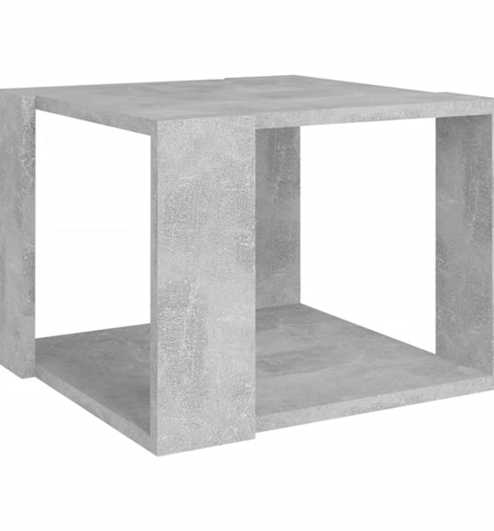 Couchtisch Betongrau 40x40x30 cm Holzwerkstoff