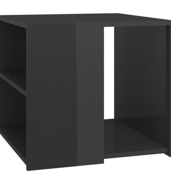 Beistelltisch Hochglanz-Grau 50x50x45 cm Holzwerkstoff