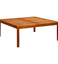 Garten-Couchtisch 110x110x45 cm Massivholz Akazie