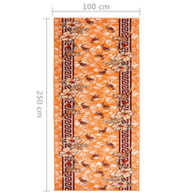 Teppichläufer BCF Terrakottarot 100x250 cm