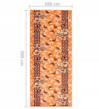 Teppichläufer BCF Terrakottarot 100x300 cm