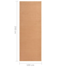 Teppichläufer BCF Beige 100x250 cm