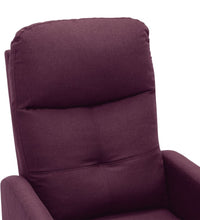Elektrischer Massagesessel Lila Stoff