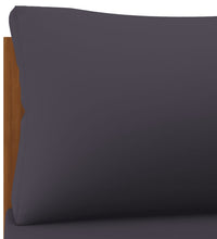 Modulares Ecksofa mit Dunkelgrauen Kissen Massivholz Akazie
