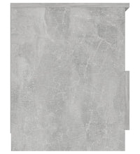 Nachttische 2 Stk. Betongrau 40x40x50 cm Holzwerkstoff