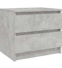 Nachttisch Betongrau 50x39x43,5 cm Holzwerkstoff