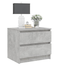 Nachttisch Betongrau 50x39x43,5 cm Holzwerkstoff