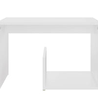 Beistelltisch Weiß 59x36x38 cm Holzwerkstoff