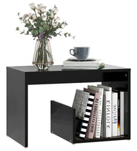 Beistelltisch Schwarz 59x36x38 cm Holzwerkstoff