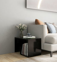 Beistelltisch Schwarz 59x36x38 cm Holzwerkstoff