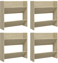 Wand-Schuhschränke 4 Stk. Sonoma-Eiche 60x18x60cm Holzwerkstoff
