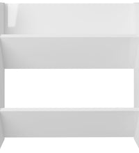 Wand-Schuhschränke 4 Stk. Hochglanz-Weiß 60x18x60cm