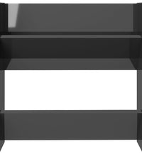 Wand-Schuhschrank Hochglanz-Grau 60x18x60 cm Holzwerkstoff