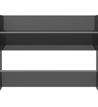 Wand-Schuhschränke 2 Stk. Hochglanz-Grau 80x18x60cm