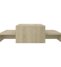 Satztisch-Set Sonoma-Eiche 100x100x26,5 cm Holzwerkstoff
