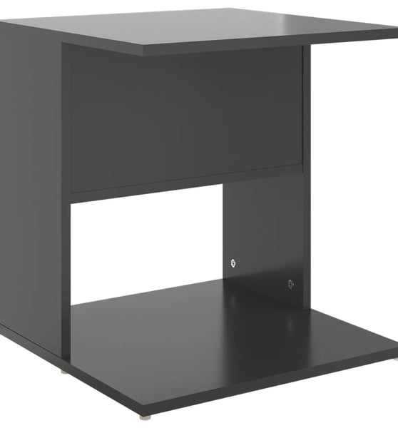 Beistelltisch Hochglanz-Grau 45x45x48 cm Holzwerkstoff