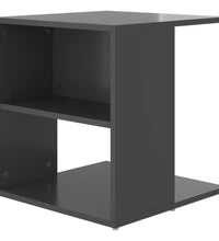 Beistelltisch Hochglanz-Grau 45x45x48 cm Holzwerkstoff