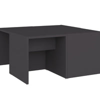 Couchtische 4 Stk. Grau 33x33x33 cm Holzwerkstoff